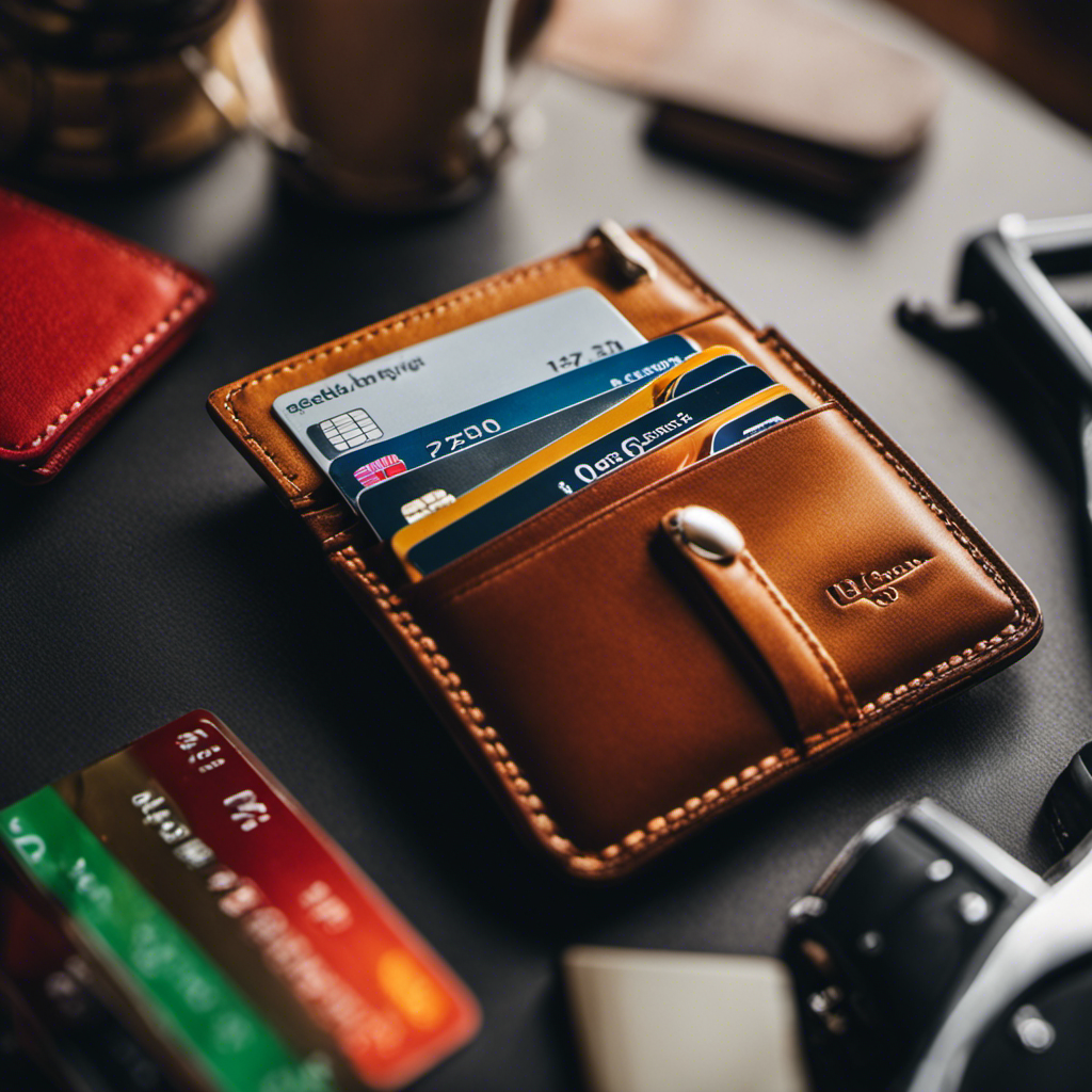 An image showcasing a neatly organized credit card wallet, with cards neatly arranged, displaying various colors representing different categories, highlighting the importance of utilizing credit card management strategies for improving your credit rating